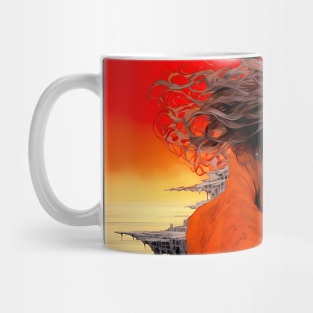 Halloween Red: Red is the Color of Evil on a Dark Background Mug